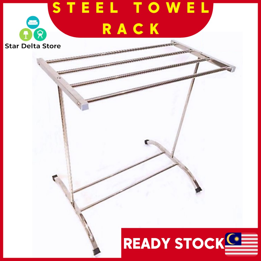 Buy Rak Besi Pengering Penyidai Kain Baju Tuala Besar Large Drying Rack Towel Stand Clothes Hanger Landed Condo Property Use Seetracker Malaysia