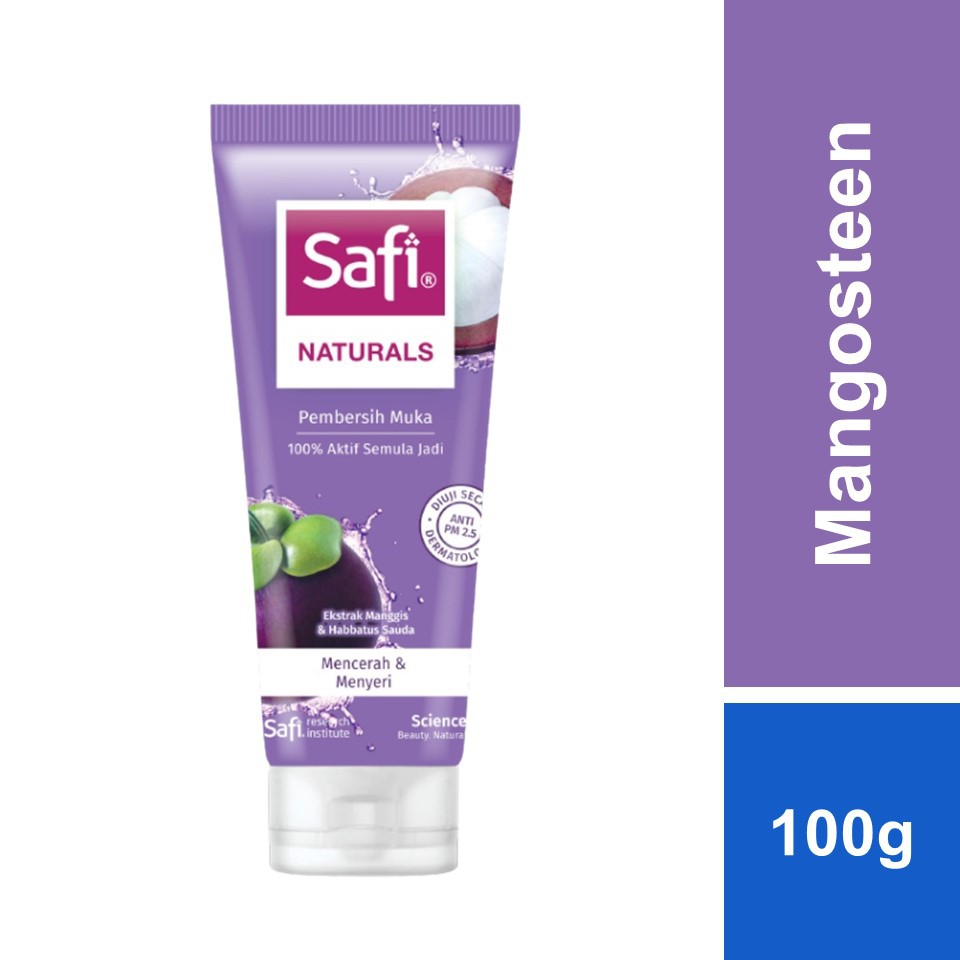 Safi Naturals Facial Cleanser Mangosteen (100g) Shopee Malaysia