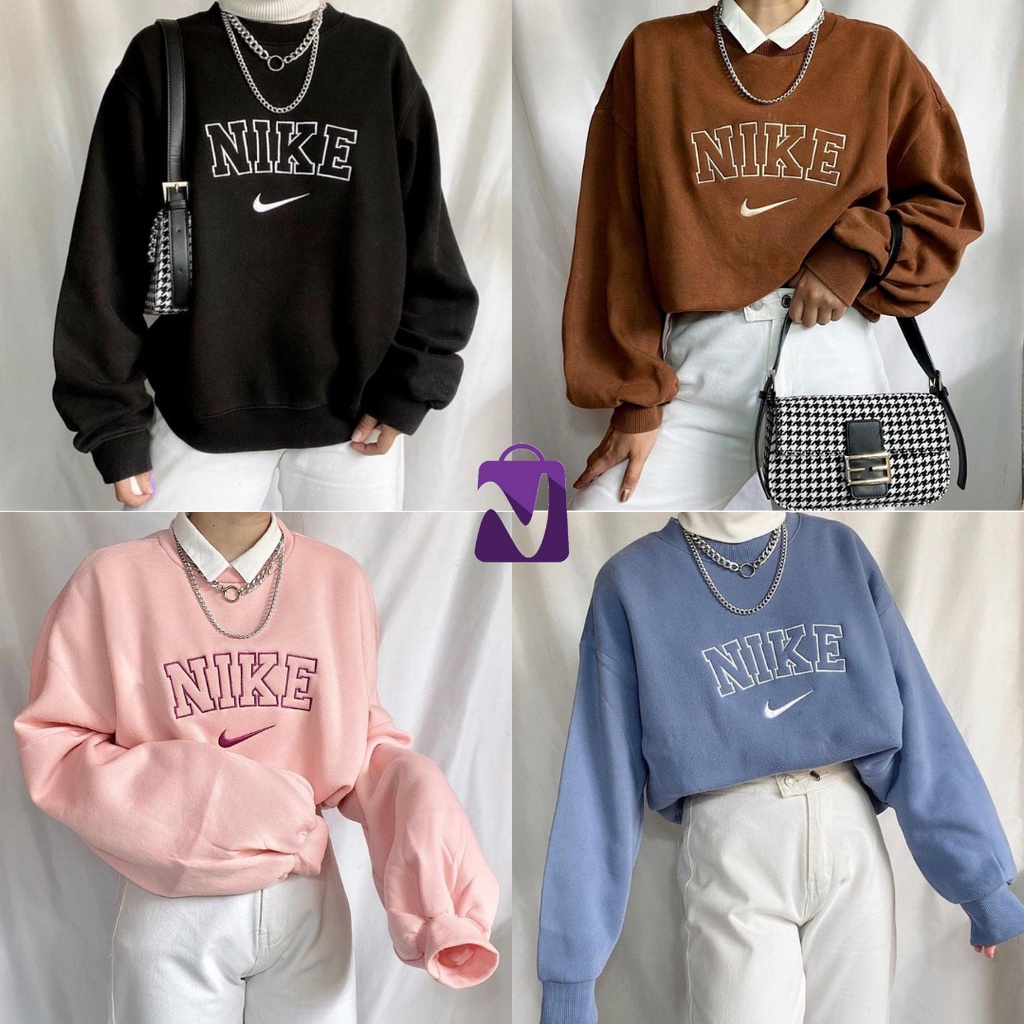 Embroidery NIK SWEATER CREWNECK FLEECE Materials