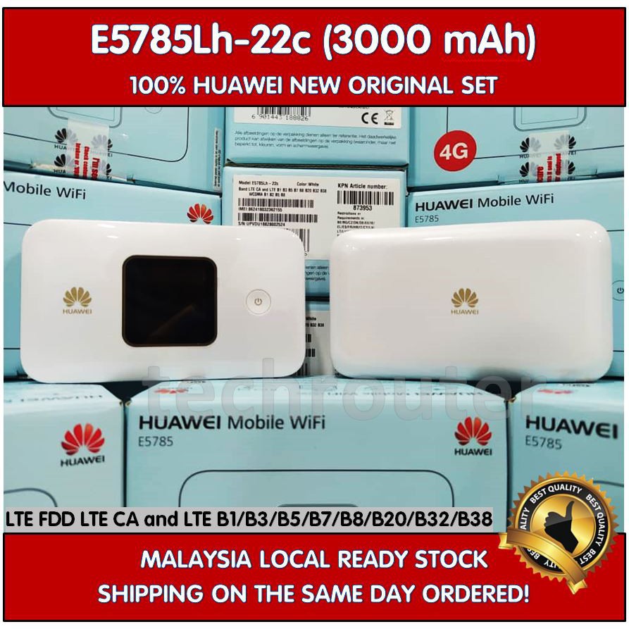 New Modded Unlocked Huawei E5785 E5785lh 22c 3000mah Support 4g E5573 R216 R218 1500mah Shopee Malaysia