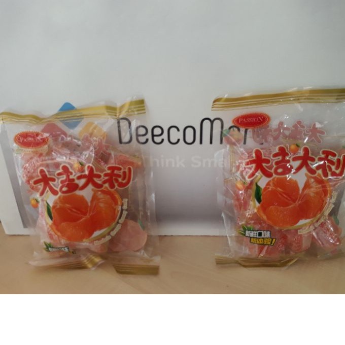 (Hong Mao) Mandarin orange gummy Candy / Orange Candy /Jelly Candy