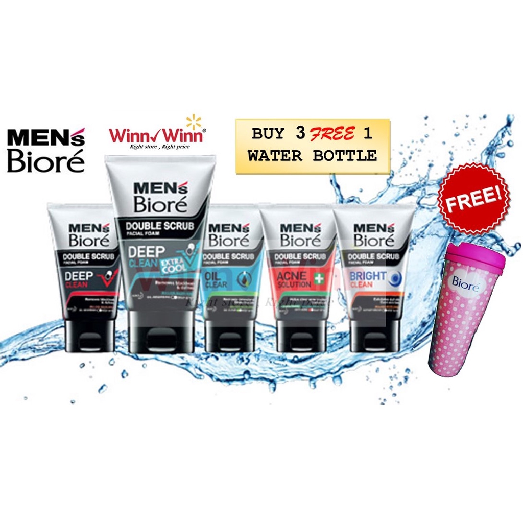 biore facial foam double scrub bright