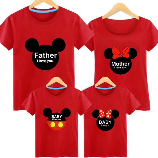 mom and dad mickey mouse shirts