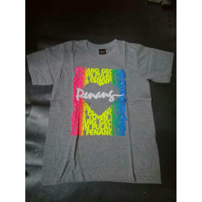 👍🏻Ready Stock👍🏻 I Love Penang Malaysia Penang Rainbow T-shirt / Baju I Love Penang Malaysia