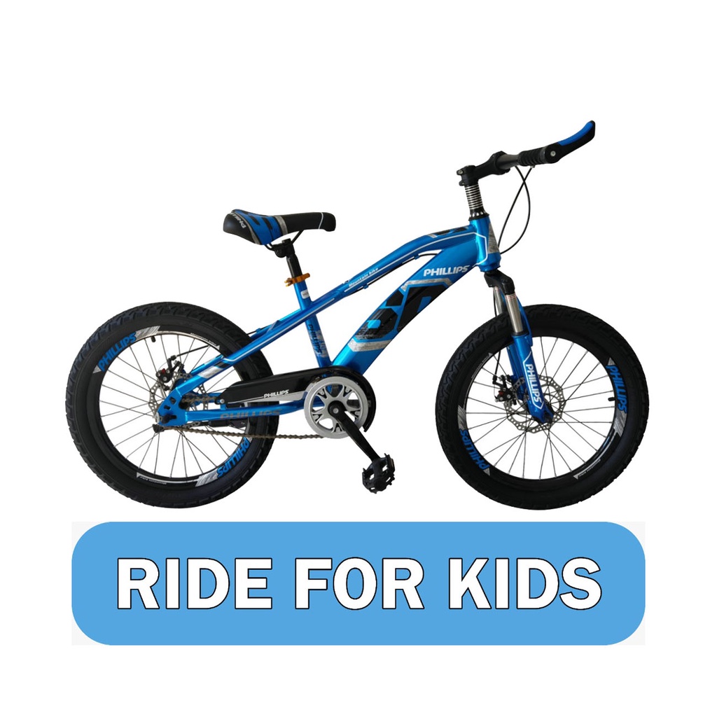 RIDE FOR KIDS 20" Kids Mountain Bike Disc Brake Suspension Fork Fully