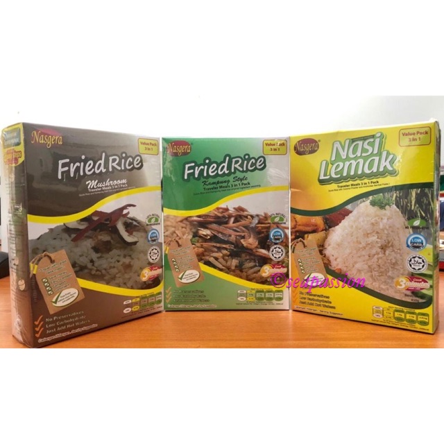 Instant Rice Travel Pack 3set in a box Nasgera