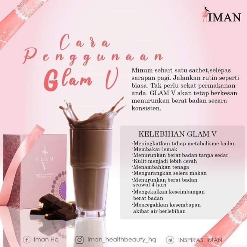 Glam V Beauty V Iman Original Hq Harga Promosi Free Postage Free Gift Ready Stok Super Super Wow Shopee Malaysia