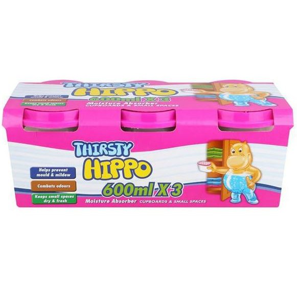 Thirsty Hippo Moisture Absorber 3 x 600ml | Shopee Malaysia
