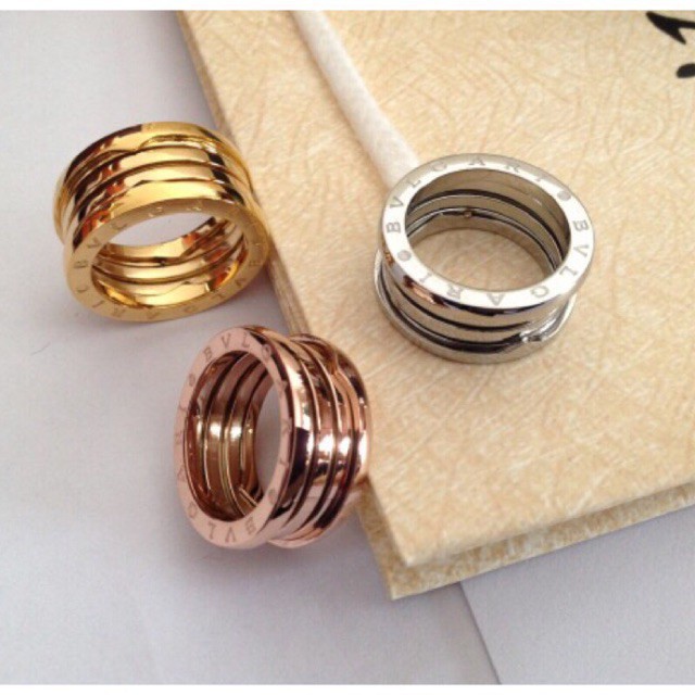 BVLGARI 18K Rose Gold Triple Ring 