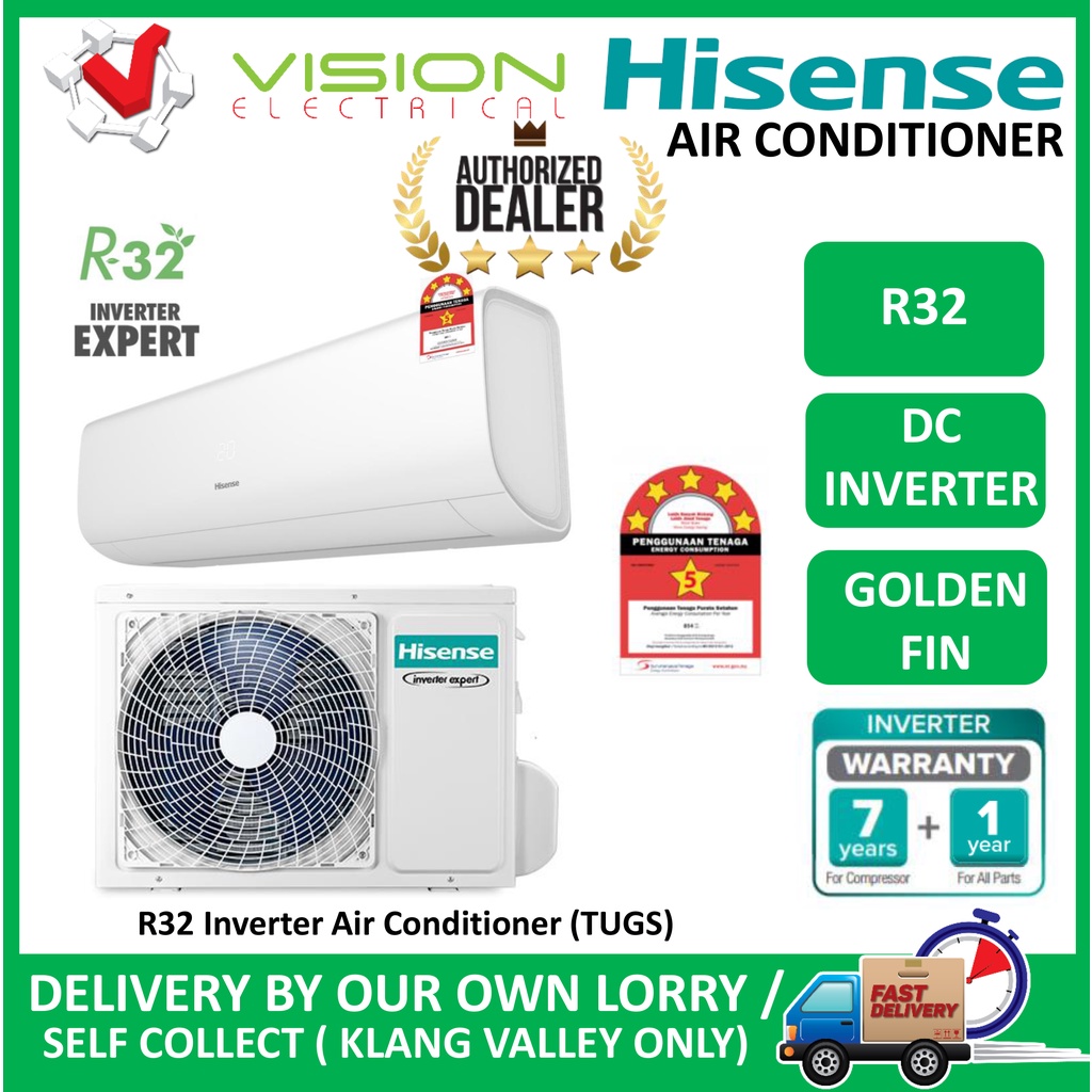 Hisense Ai13tugs 15hp R32 Inverter Air Conditioner Aircond Pwp Installation In Klang Valley 2933