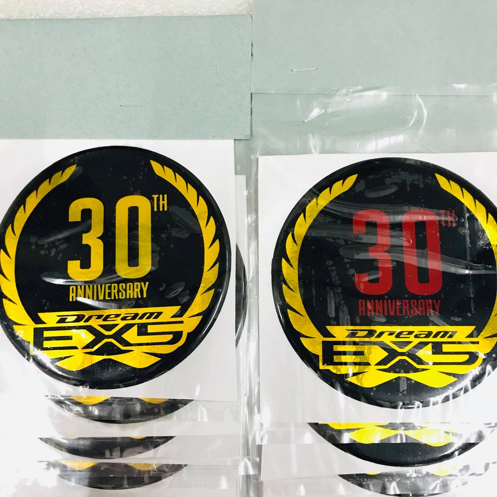 30TH ANNIVERSARY HONDA EX5  DREAM  EMBLEM LOGO STICKER  