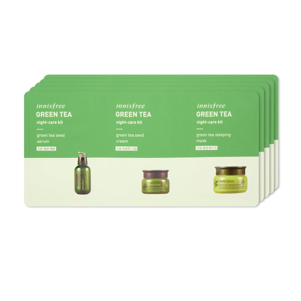 Innisfree Green Tea Night Care Kit Samples (5 Pieces) Shopee Malaysia