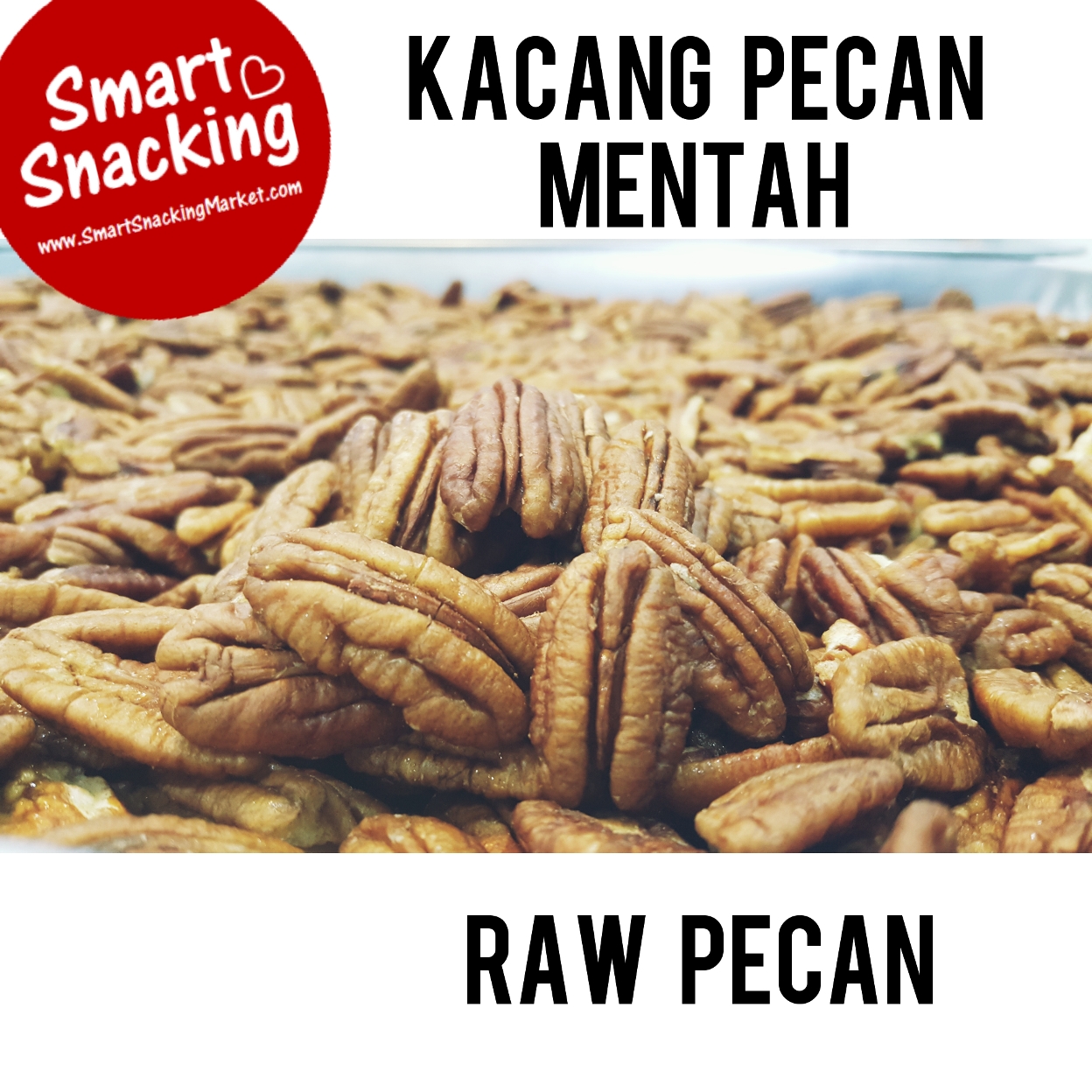  USA Import 250g 500g 750g 1kg Kacang Pecan  Mentah 