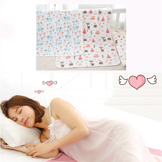 Waterproof Breathable Washable Menstrual Period Bed Protector Pad Baby Diaper Pad Shopee Malaysia