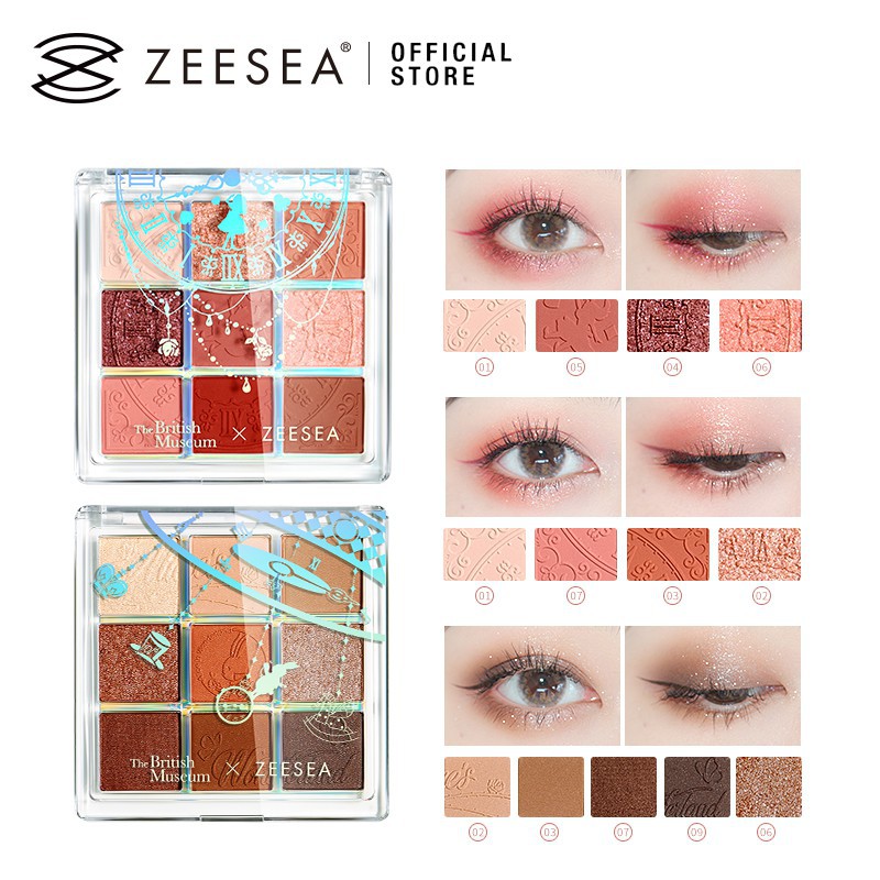 Make up ZEESEA Eyeshadow Palette British Museum Alice in Wonderland 9 Color  84g | Shopee Malaysia
