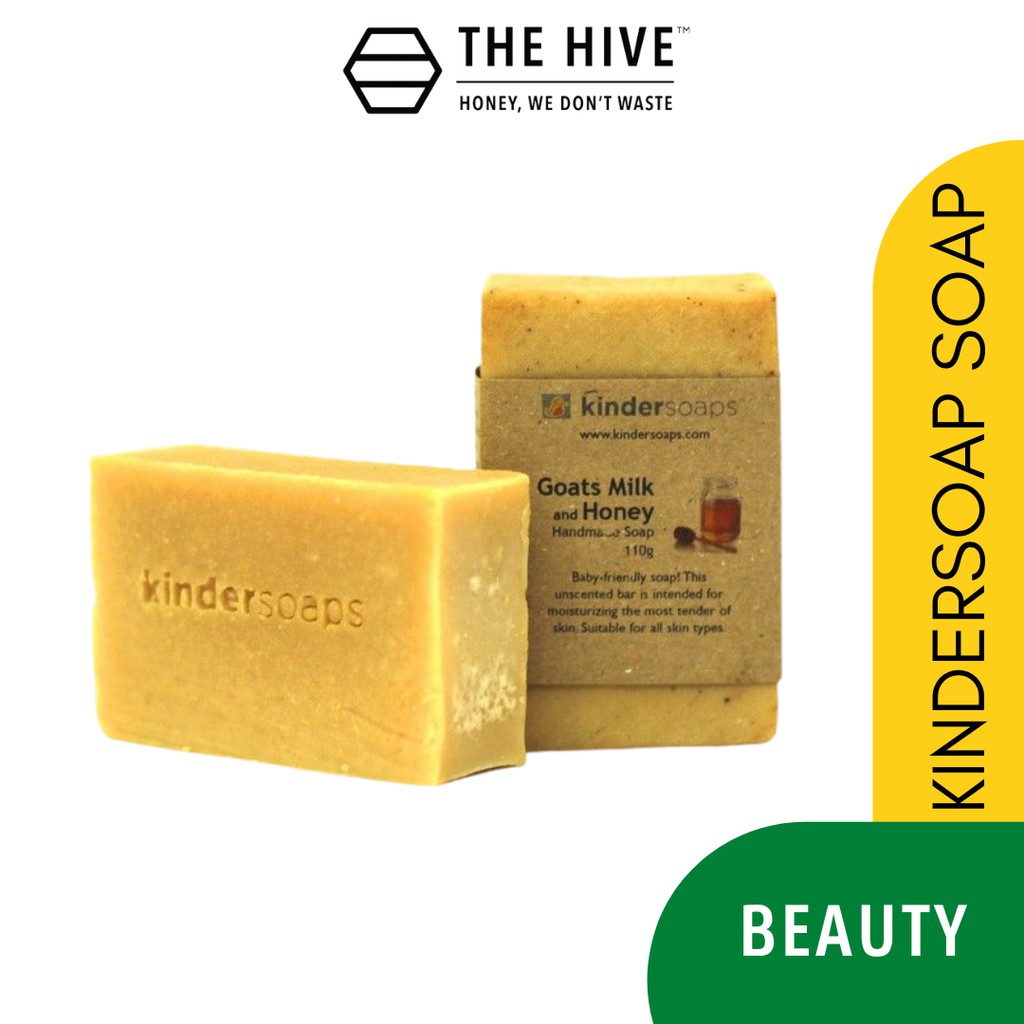 Kinder Soaps Goat Milk & Honey Soap 100g For Face, Body, Hair