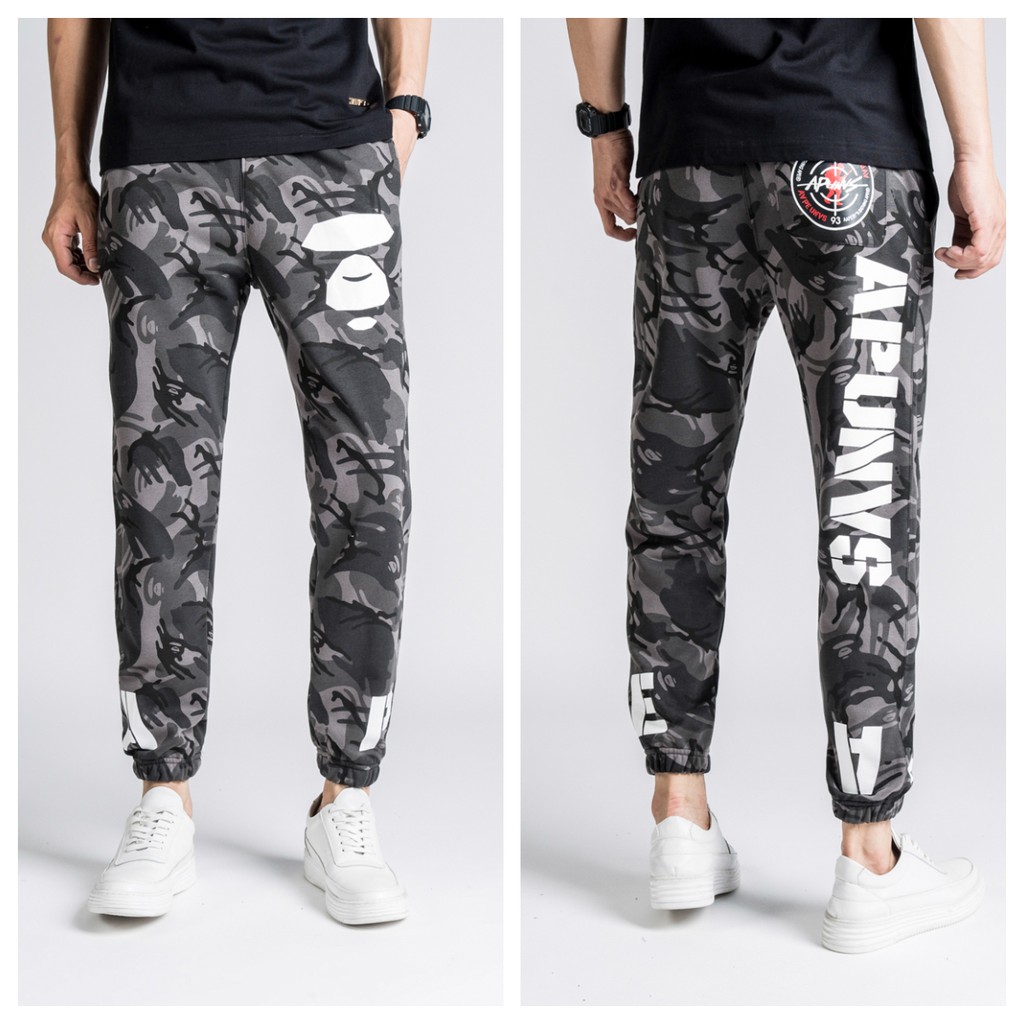 a bathing ape joggers