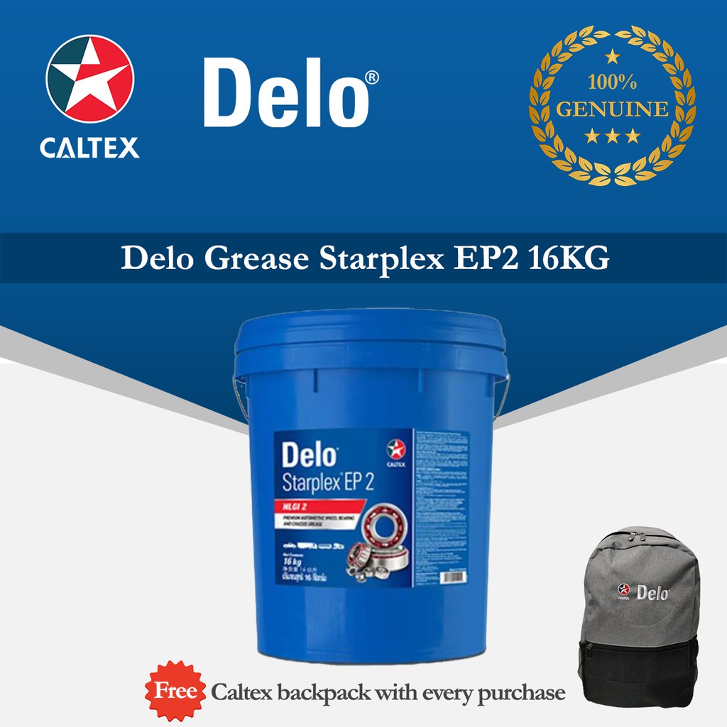 CALTEX Delo Starplex EP 2 Grease (16KG) Shopee Malaysia