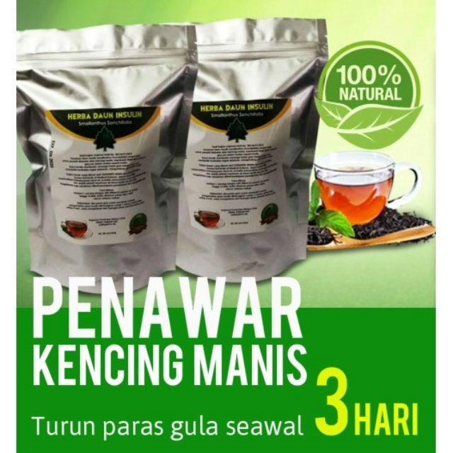 Hot Sale Herbal Drink Diabetes Minuman Herba Insulin Herba Teh Daun Insulin Rawatan Kencing Manis Ubat Diabetes Herbs Shopee Malaysia