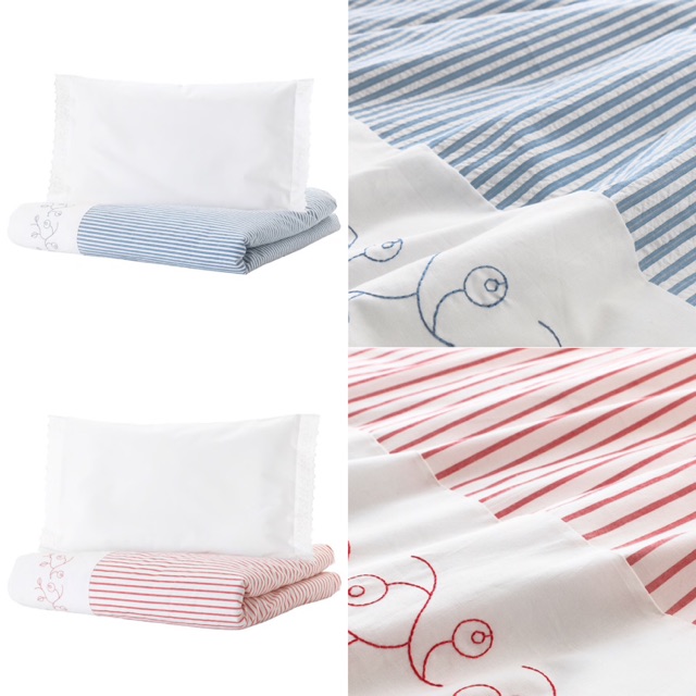 Ikea Gulsparv Baby Cot Quilt Cover Pillowcase Shopee Malaysia