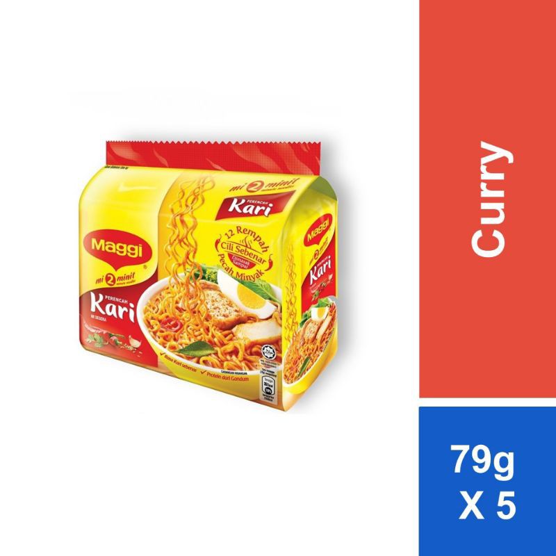 Maggi Instant Noodles Curry 5x79g Shopee Malaysia