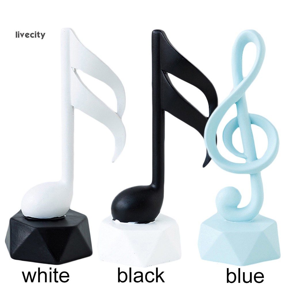 Livecity Resin Musical Note Figurine Statue Arts Craft Home Office