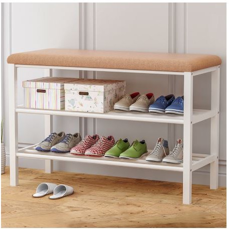 Shoe Rack Bench With Shoe Storage Shoe Rack Seat For Wearing Shopee Malaysia