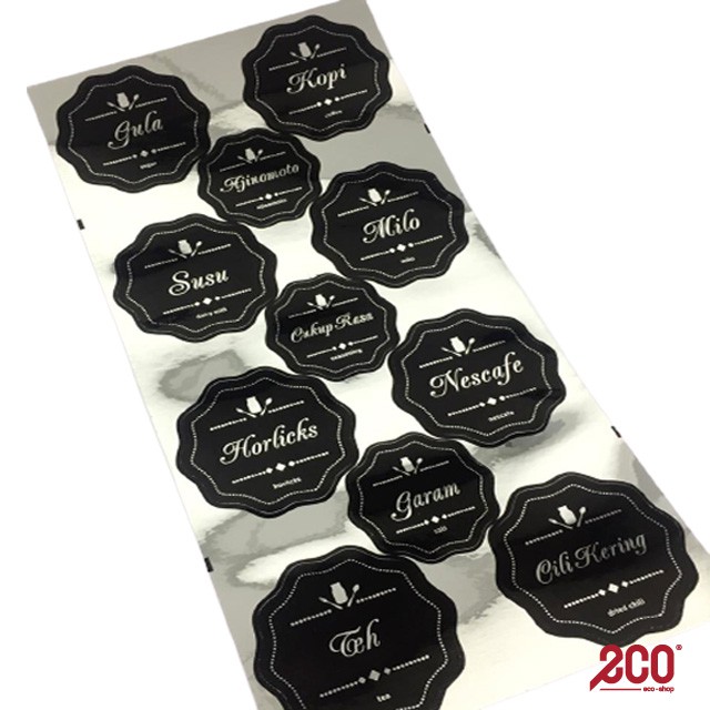 Buy Kreati Kitchen Label Sticker-Malay 5 IN 1-0221 - L20 - 2237 