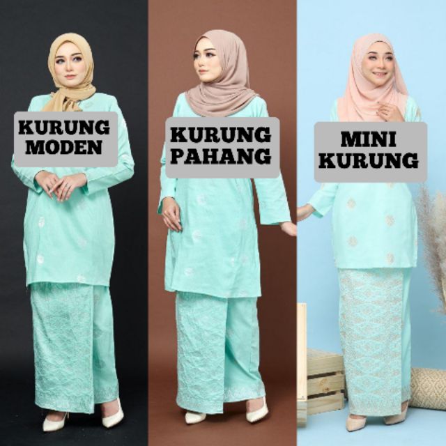 New Arrival Baju Kurung Songket Tenun Asli In Mint Green Kurung Pahang Kurung Moden Mini Kurung Ready Stock
