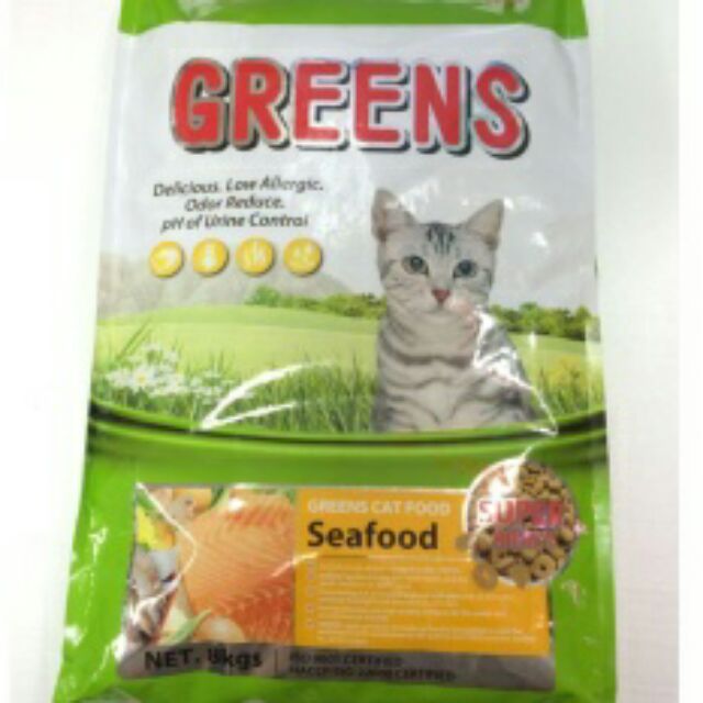 Makanan Kucing Green Seafood 8kg Shopee Malaysia