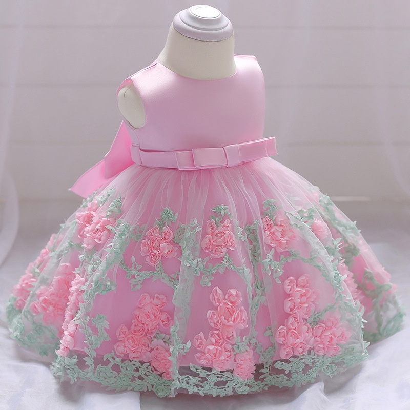 pink princess christening gowns