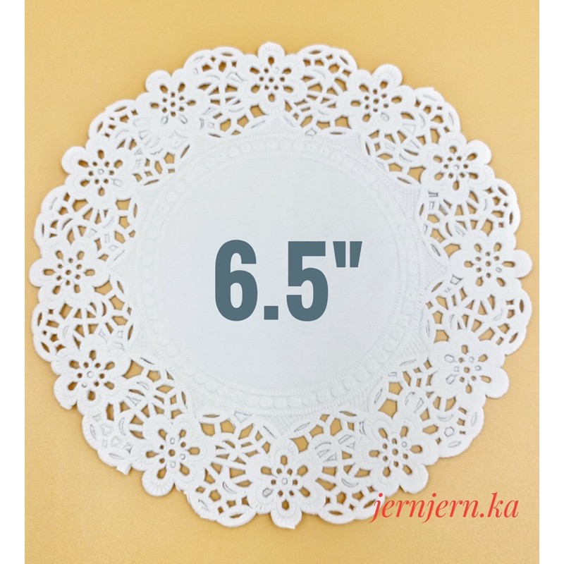 Dolly Paper 6.5 "Lace Cake Stand Pastry Bag Size 6.5" (250 Pcs/Pack)