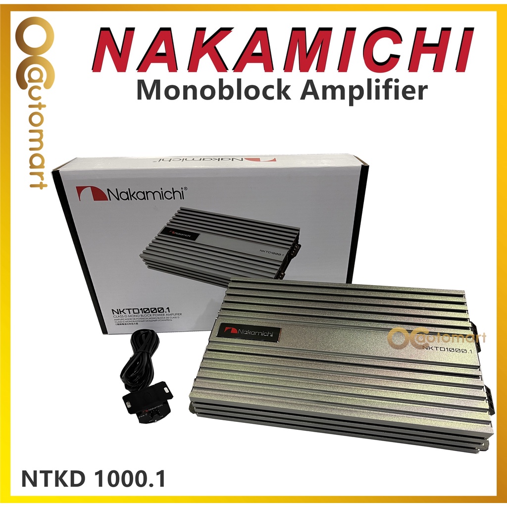 NAKAMICHI Digital Mono Block Class D Car Amplifier 1000 Watts NKTD 1000