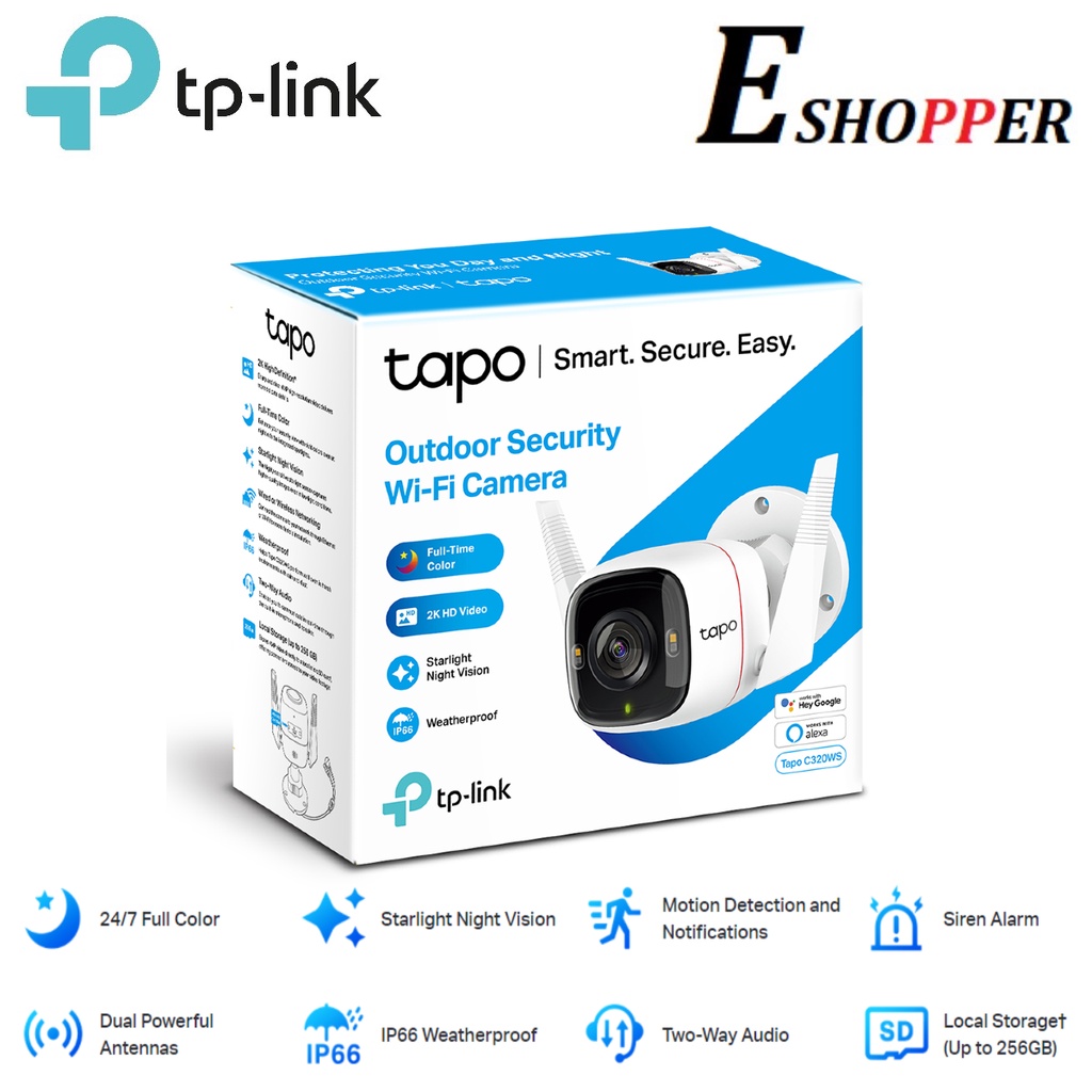 TP-LINK TAPO C320WS OUTDOOR SECURITY WI-FI CAMERA