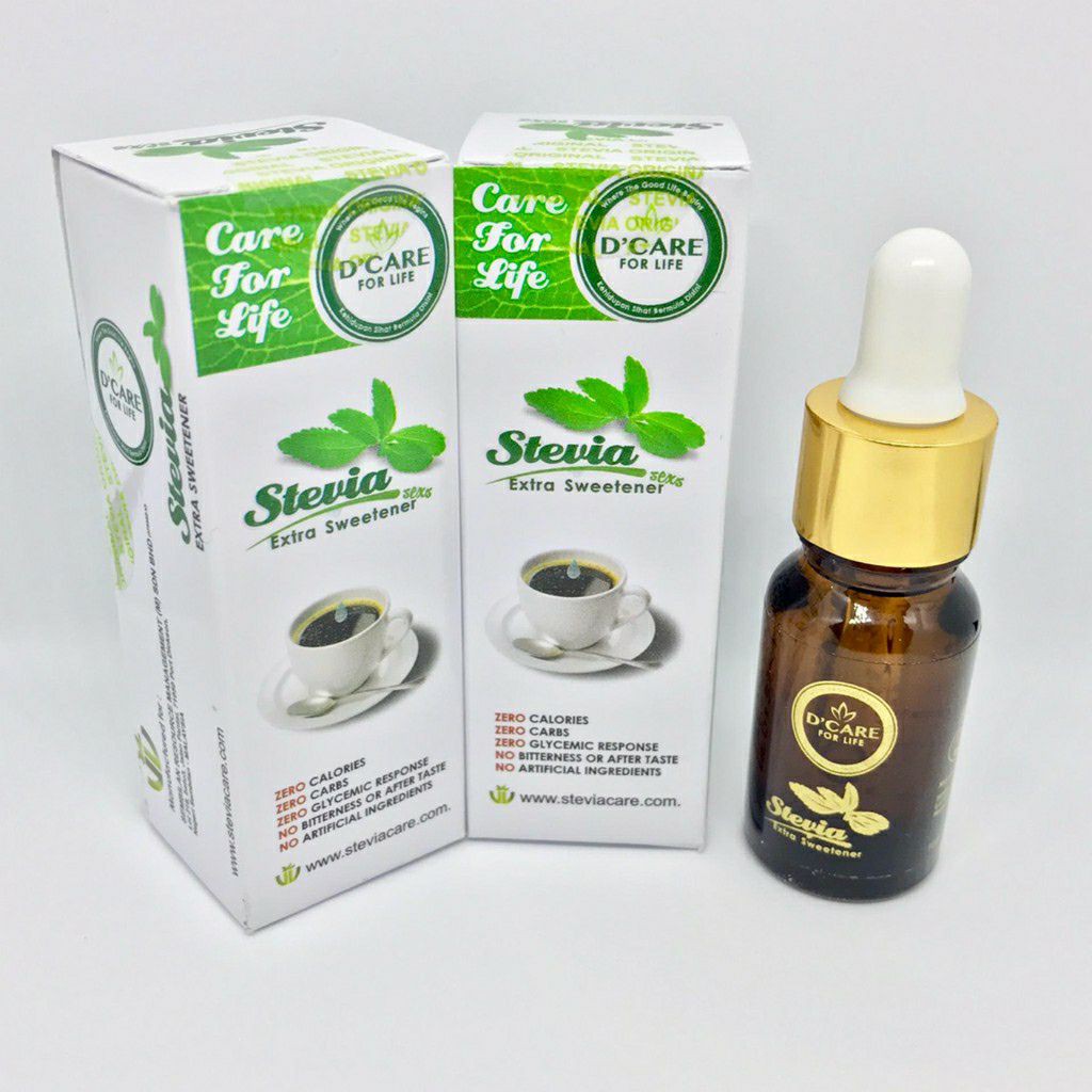 [ Ready Stock ] D`Care Stevia 100 Original Sweetener Pengganti Gula I Sugar Replacement