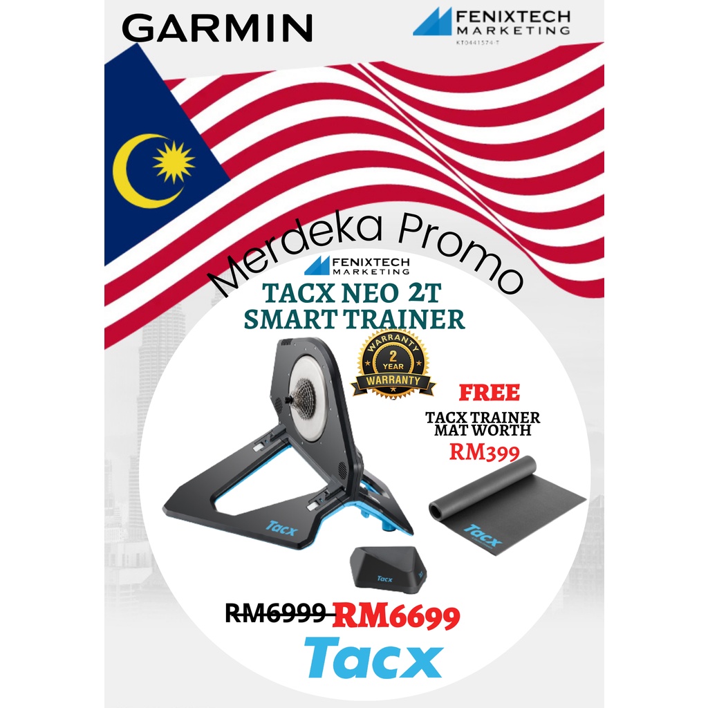 Ambitieus bank engineering Tacx Neo 2T smart trainer 2 Years Garmin Malaysia warranty c/w FREE Tacx  Trainer mat Rollable | Shopee Malaysia