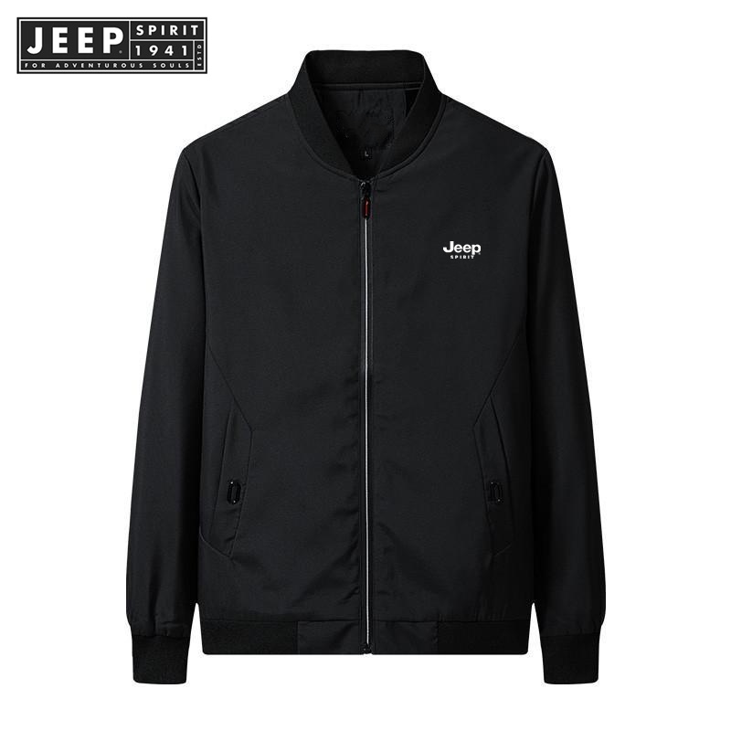 JEEP SPIRIT 1941 ESTD Men's Slim Casual Baseball Jacket - Size M-5XL