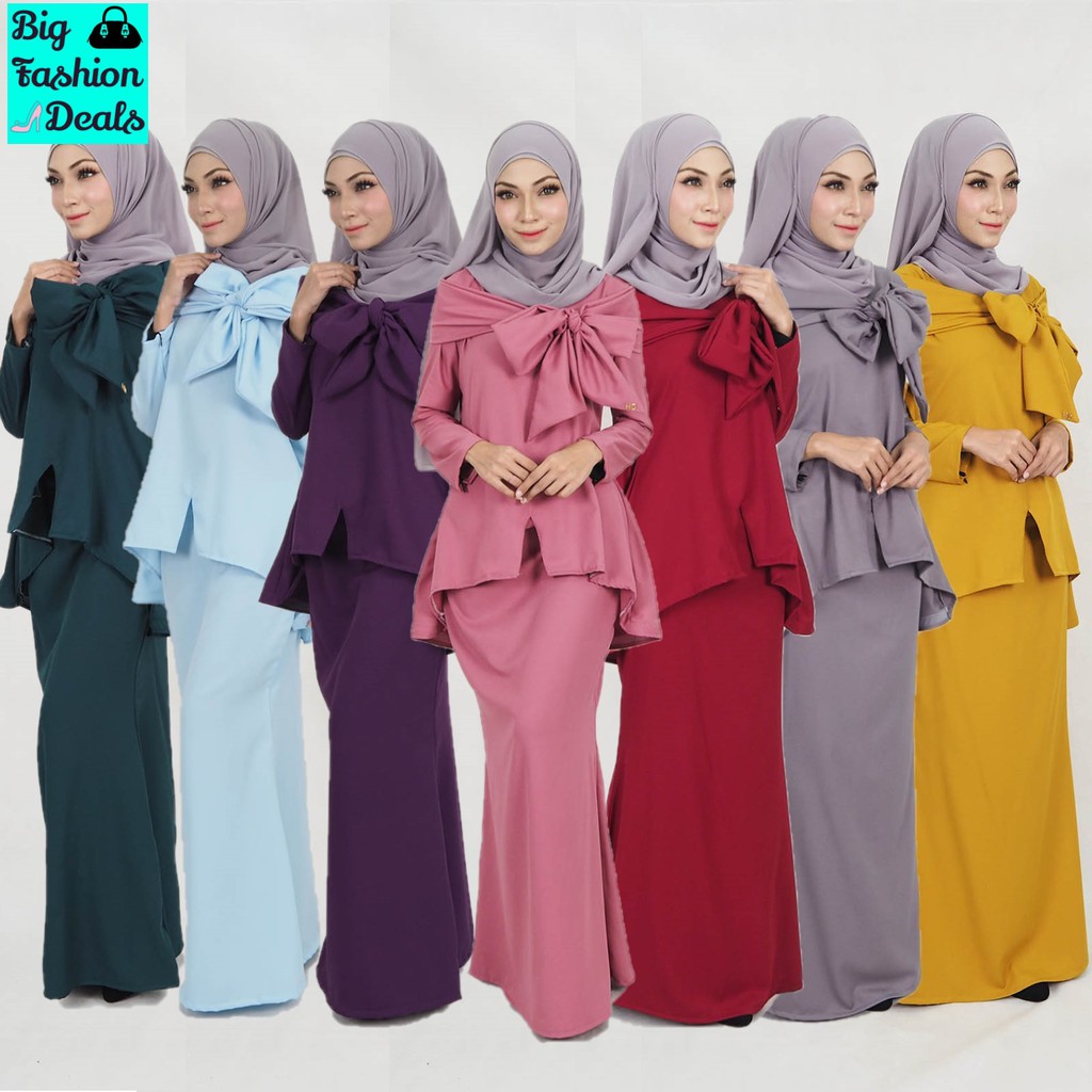  XXS to 10XL Baju  Kurung  Peplum Moden Baju  Raya Muslim 