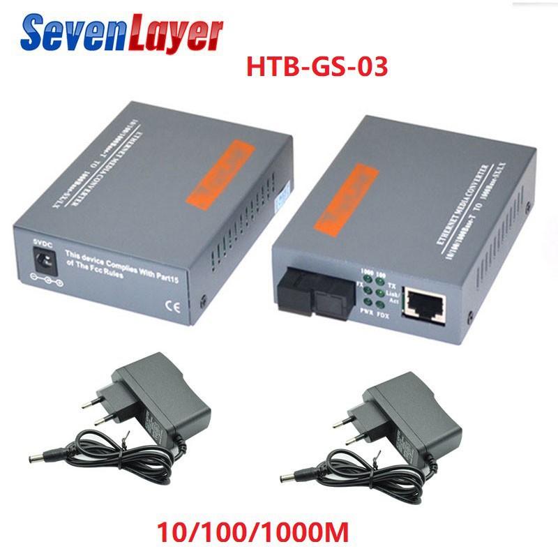 Durable Essential Gigabit Fiber Optical Media Converter HTB-GS-03 A&B 1000Mbps Single Mode SC Port External Power Sup... - Image 5