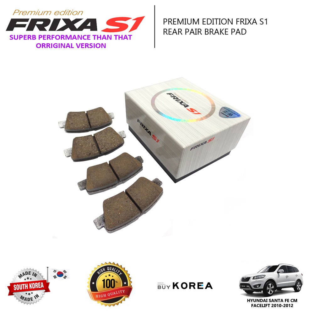 Details about   SCD863 REAR Ceramic Brake Pads Fits   05-06 Hyundai Santa Fe