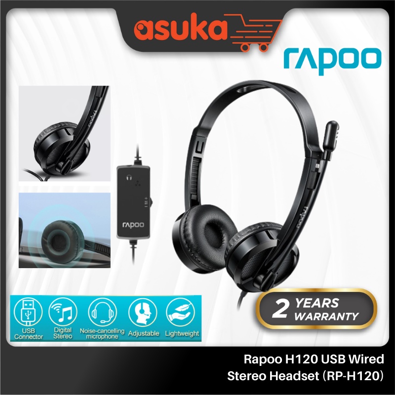 Rapoo H120 USB Wired Stereo Headset (RP-H120)