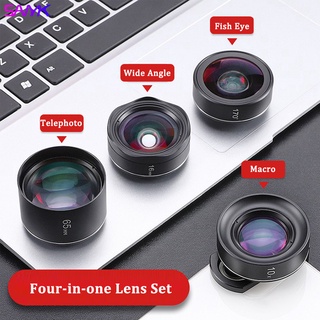 SANYK Professional HD Mobile Phone Lens Set Undistorted Wide-Angle Lens Macro Lens Full Screen Fisheye Telephoto SLR Level Lens