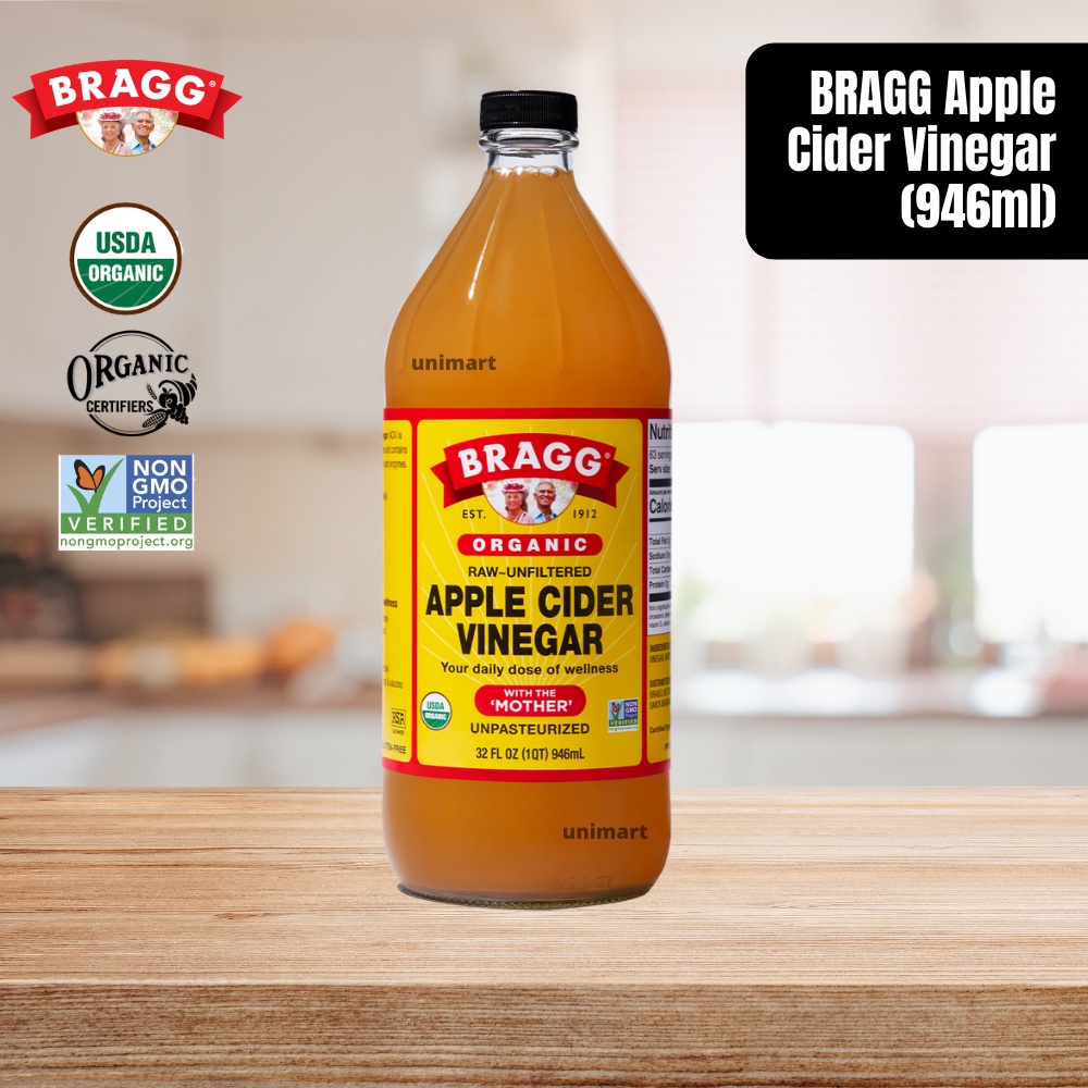 Buy Mh Food Bragg Organic Apple Cider Vinegar Original 473ml 946ml Cuka Epal Seetracker Malaysia