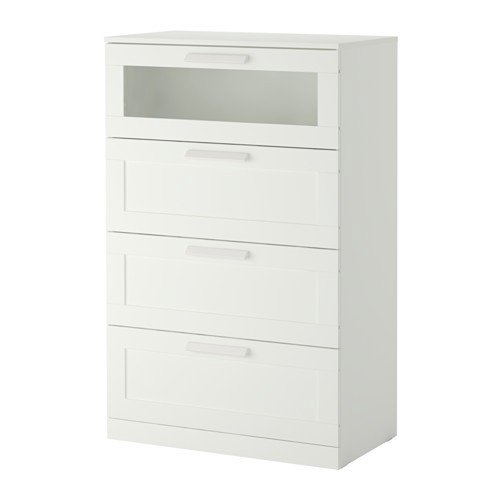4 Drawers White Frosted Glass 78x124 Cm, Ikea Dresser Frosted Glass Drawers