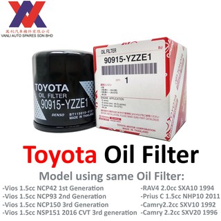 Toyota Genuine Oil Filter for Unser (90915-YZZZ1)  Shopee 