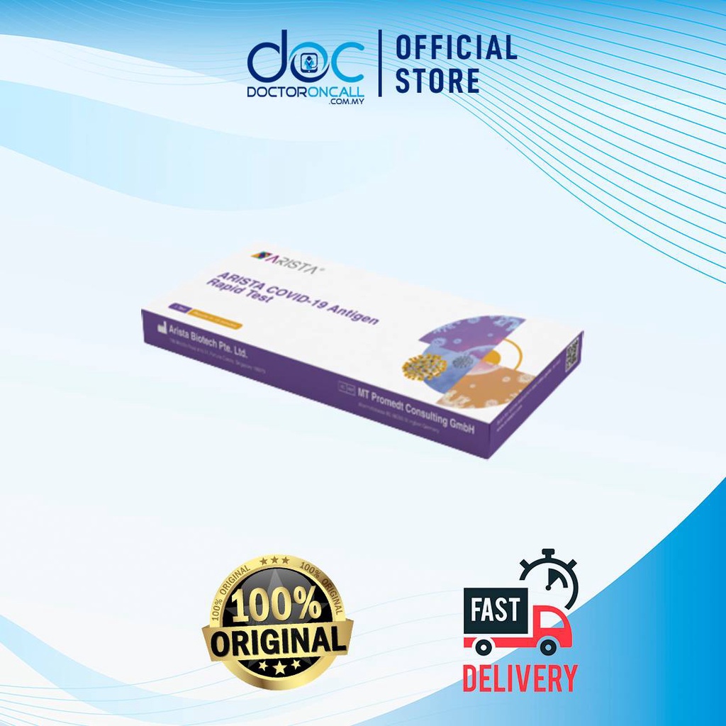 Arista COVID19 Home Nasal Rapid Antigen Test Kit (RTK) Shopee Malaysia
