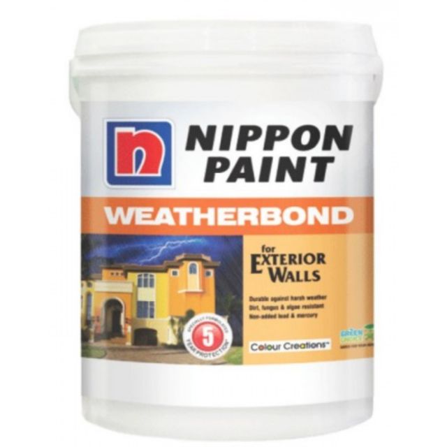 5L Nippon weatherbond custom made color/white | Shopee Malaysia