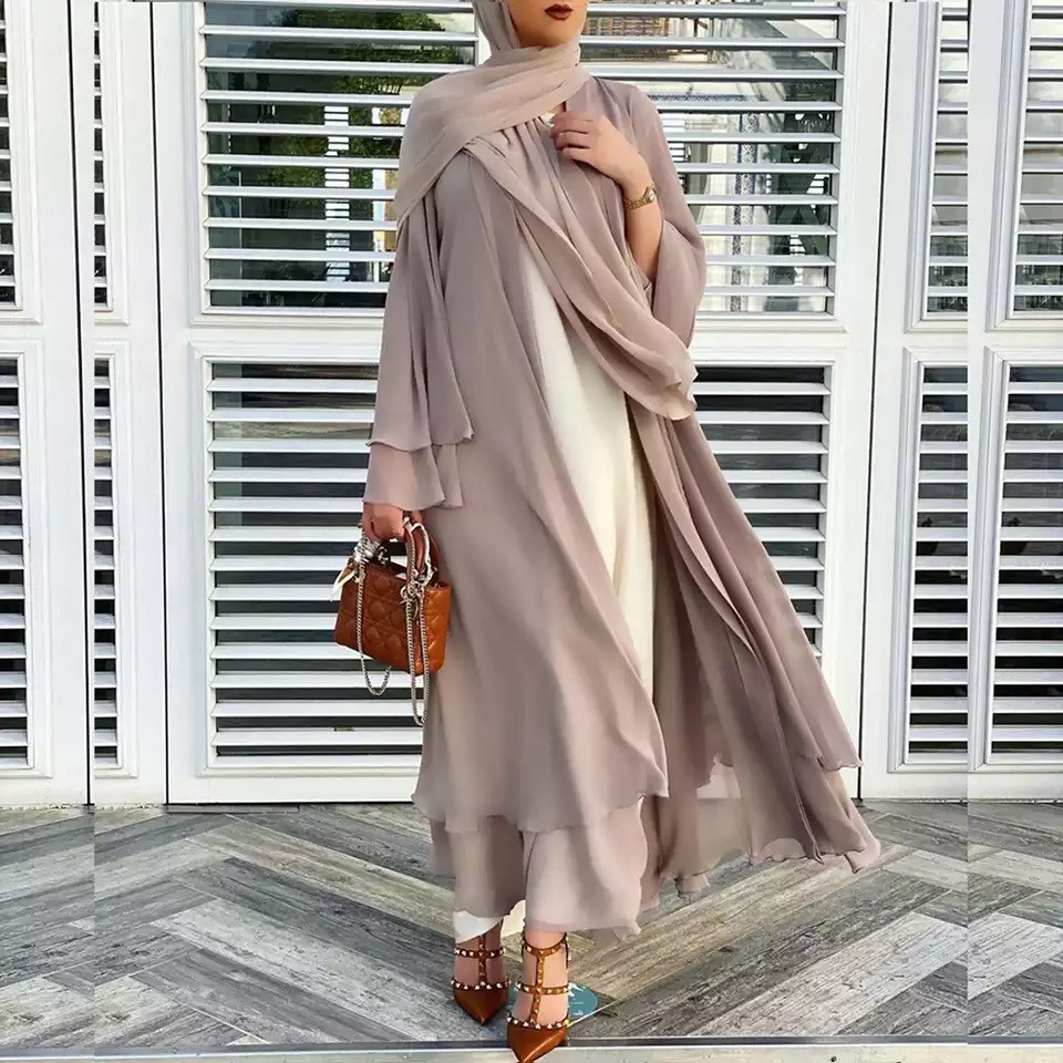 Eid Ramadan Fashion Muslim Jubah Abaya Dress Kaftan Shopee Malaysia