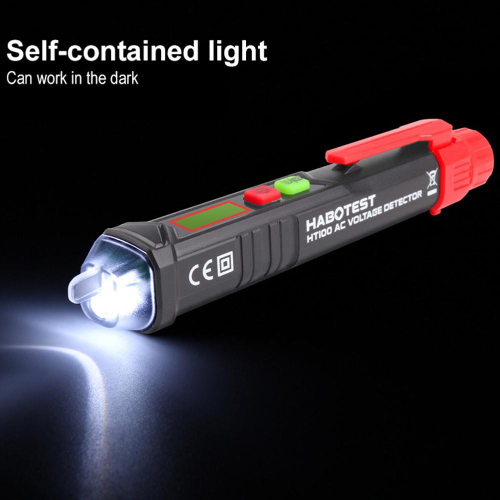 HABOTEST HT100 Non-contact AC 12V-1000V 48V-1000V Voltage Test Pen Detector