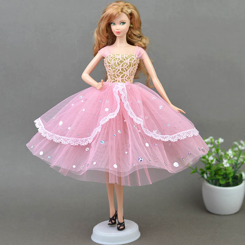 pink doll dress